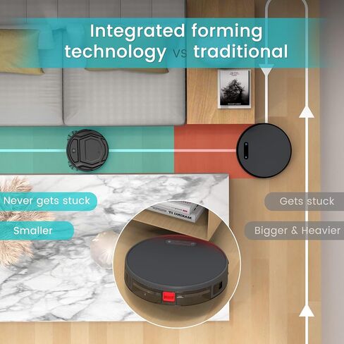 Lefant Robot Vacuum Cleaner with 2200Pa Powerful Suction,120 Mins,WiFi/Alexa/APP/Bluetooth,Schedule Cleaning,Slim Self-Charging Robotic Vacuum Cleaner for Home,Pet Hair,Hard Floors in Saudi Arabia
