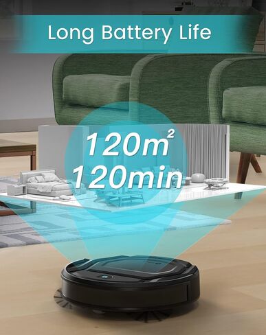 Lefant Robot Vacuum Cleaner with 2200Pa Powerful Suction,120 Mins,WiFi/Alexa/APP/Bluetooth,Schedule Cleaning,Slim Self-Charging Robotic Vacuum Cleaner for Home,Pet Hair,Hard Floors in Saudi Arabia