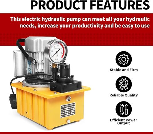 10000PSI 750 واط 220 فولت/380 فولت 7L مضخة هيدروليكية كهربائية مزدوجة التمثيل لوحة يدوية التعامل مع ماسورة زيت 3 متر in Kuwait