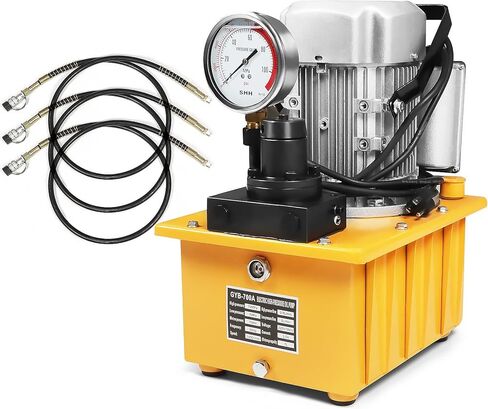 10000PSI 750 واط 220 فولت/380 فولت 7L مضخة هيدروليكية كهربائية مزدوجة التمثيل لوحة يدوية التعامل مع ماسورة زيت 3 متر in Kuwait