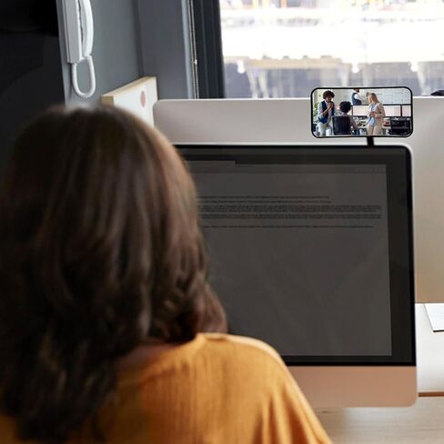 Clip On Security Cubicle Mirror, Computer Cubicle Office Desk Mirror to See Behind You, Convex Cubicle Mirror for Personal Safety and Security Desk Rear View Monitors or Anywhere (4.6" x 2.3") (1PCS) in Kuwait