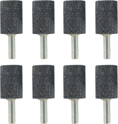 25 mm Cone Shape Grinding Stone，1/4" Shank Aluminum Oxide Mounted Grinding Stones, Aluminum Oxide Grinding Point for for Grinding, Polishing，Deburring Ferrous Metals(8 Pcs) in Saudi Arabia