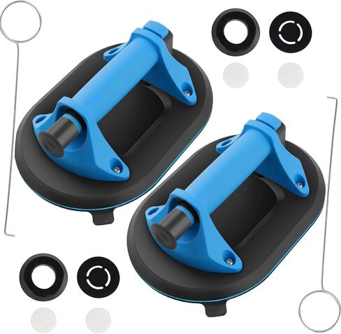 1 Pack New Upgrade Oval Heavy Duty Vacuum Suction Cup to Lift Large Glass,9.8 Inch Powerful Glass Suction Cup with 350 LBS Load Capacity,Industrial Suction Cups for Transport Glass Window Tile Granite in Saudi Arabia