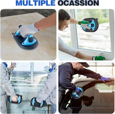 1 Pack New Upgrade Oval Heavy Duty Vacuum Suction Cup to Lift Large Glass,9.8 Inch Powerful Glass Suction Cup with 350 LBS Load Capacity,Industrial Suction Cups for Transport Glass Window Tile Granite in Saudi Arabia