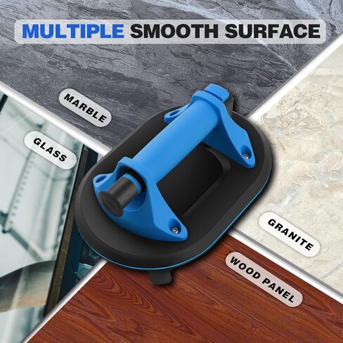 1 Pack New Upgrade Oval Heavy Duty Vacuum Suction Cup to Lift Large Glass,9.8 Inch Powerful Glass Suction Cup with 350 LBS Load Capacity,Industrial Suction Cups for Transport Glass Window Tile Granite in Saudi Arabia