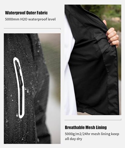 SWISSWELL Men's Heavy Duty Work Utility Rain Gear Suit Jacket and Rain Bibs Pants Waterproof for Fishing Sailing Boating in Kuwait