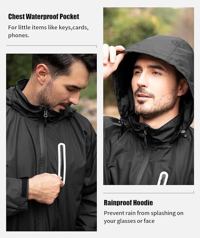 SWISSWELL Men's Heavy Duty Work Utility Rain Gear Suit Jacket and Rain Bibs Pants Waterproof for Fishing Sailing Boating in Kuwait