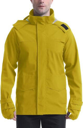iCreek Rain Jacket Men's Lightweight with Hood Packable Waterproof Raincoat Breathable Antistorm Jacket Windbreaker in Saudi Arabia