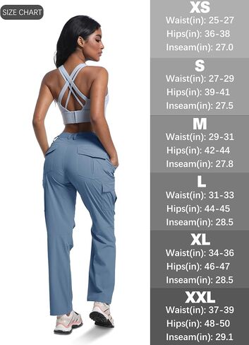 WENRONSTA Women's Hiking Pants Lightweight Quick Dry Waterproof UPF 50+ Camping Fishing Outdoor Work Cargo Pants in Kuwait