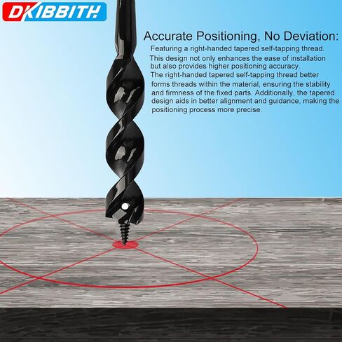 Flexible Installer Drill Bit for Pulling Wires Through Walls Ceilings and Sidewalks, 54-Inch Long, 3/4-Inch Auger with a Fish Eye Hole and Screw Point, 1/4" 3-Flat Anti-Slip Shank. in Kuwait