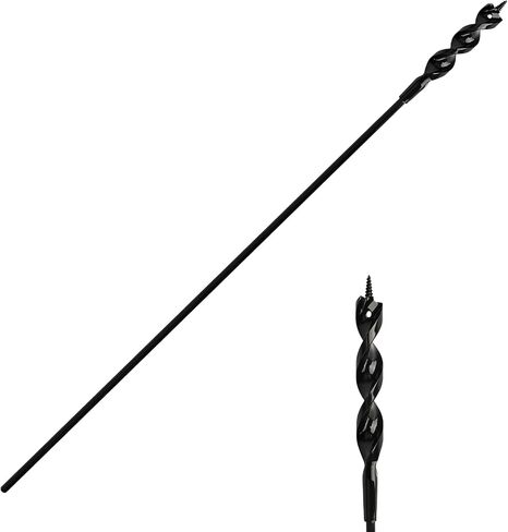 Flexible Installer Drill Bit for Pulling Wires Through Walls Ceilings and Sidewalks, 54-Inch Long, 3/4-Inch Auger with a Fish Eye Hole and Screw Point, 1/4" 3-Flat Anti-Slip Shank. in Kuwait