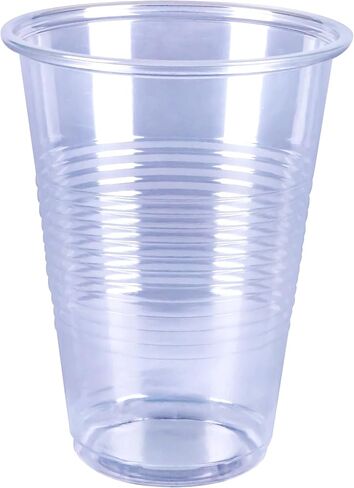 Amazon Basics Disposable Clear Plastic Cups, 16oz, 50 Count in Kuwait