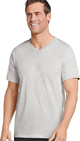 Jockey T-Shirts for Men - V Neck Undershirts, Cotton Men's T-Shirts - 3 Pack in Kuwait