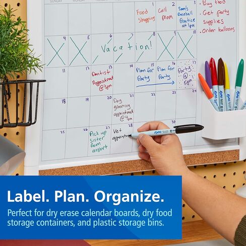 EXPO Vis-a-Vis Wet Erase Markers, Fine Point, Assorted Colors, 8 Count in Saudi Arabia