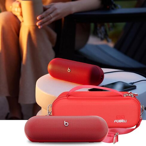 FBLFOBELI Hard Carrying Case Compatible with Beats Pill 2024 Wireless Bluetooth Speaker, Protective Case with Shoulder Strap (Gold) in Kuwait