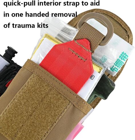 SABADO Tactical Blow Out Med Pouch Bleeder Emergency First Aid Kit MOLLE Clip Trauma Shears Tourniquet Holder Empty IFAK Pouch (Kit Not Included) Security Survival Gear in Saudi Arabia
