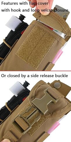SABADO Tactical Blow Out Med Pouch Bleeder Emergency First Aid Kit MOLLE Clip Trauma Shears Tourniquet Holder Empty IFAK Pouch (Kit Not Included) Security Survival Gear in Saudi Arabia