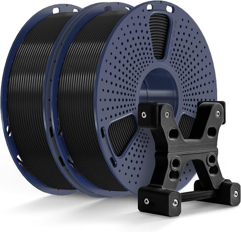 SUNLU PETG Filament 1.75mm - 2kg(4.4lbs) Elite PETG 3D Printer Filament, 1.75mm Dimensional Accuracy +/- 0.02mm, Black + Black PETG Filament Bundle in Saudi Arabia