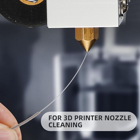 3D Printer Nozzle Cleaning Kit: 20-Pack 0.4mm Stainless Steel Nozzle Cleaner, 3D Printer Cleaning Needles for Creality Ender 3/K1/MK8/V6, No Clogger, Sturdy and Durable, Ease of Use, by 5APLUSREPRAP in Kuwait