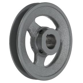 uxcell BK60-7/8 V-Belt Sheave 7/8"Bore 5.75"OD Single Groove Web Sheave Bored-to-Size Sheave, Cast Iron, Belt Section for 3L or B Belt