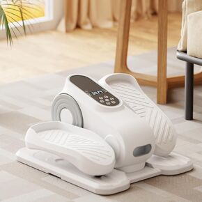 Quiet Electric Under Desk Elliptical Machine – Portable 12-Speed Seated Leg Exerciser with Remote Control, Compact and Low-Impact Elliptical for Seniors, Home, Office, or Gym