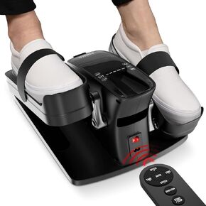 Hello Fitness Under Desk Elliptical Machine Electric Leg Exerciser While Sitting for Seniors with Remote Control and Adjustable Speeds, Quiet Portable Seated Pedal Exerciser for Home