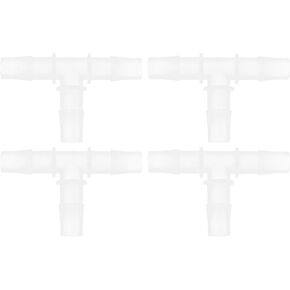 4 قطع من وصلات خرطوم البلاستيك 7/16 بوصة T 3 طرق وصلة الربط الشفافة PP in Kuwait