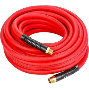 WYNNsky 1/2'' Air Hose 50FT with 1/2’’ NPT Threads, Hybrid Light Weight