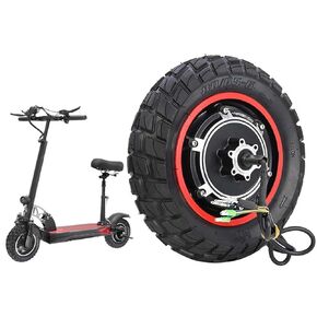 10 Inch Hub Motor, 48V 500W Electric Scooter Hub Motor Brushless Hub Motor with 10 Inch 80/65-6 Off Road Pneumatic Tyres Hub Motor Conversion Kit for M4/M4 PRO (48v Hub Motor with Tire)