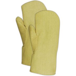 MAGID Kevlar High Heat Mitts, Size 14, Yellow