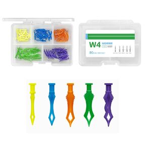Dental Diamond Wedges, Dental Matrix Wedge Adaptive Teeth Gap Wedge for Dental Tooth Restoration Material. (80PCS)