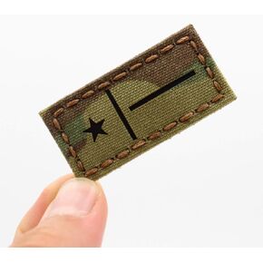 IR 1x2 Texas Lone Star State Flag mult1cam OCP TX Morale Tactical Touch Fastener Patch