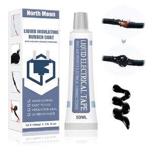 Liquid Electrical Tape,Liquid Insulating High Temperature Glue, Insulating Electrical Tape Glue,Good Insulation,Waterproof Flame, Fast Dry Liquid Electrical Tape (Black)