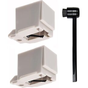 2pcs ATN3600L Diamond Record Player Needles Replacement with Stylus Cleaning Brush, Replacement Stylus Compatible with Audio-Technica AT-LP60X, AT-LP60XBT, and AT-LP60XBT-USB Vinyl Record Player