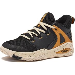 AND1 Girls & Boys Basketball Shoes, Boys High Top Sneakers, Size Little Kid 1 to Big Kid 7 - Cool Basketball Shoes for Kids and Youth