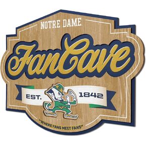 YouTheFan NCAA Notre Dame Fighting Irish Fan Cave Sign
