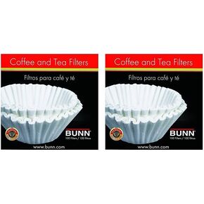 BUNN Coffee Filters, 10/12-Cup Size, 100 Filters/Pack,White