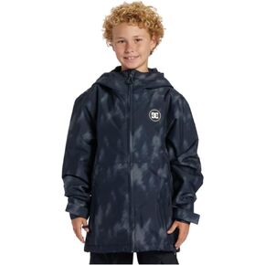 سترة DC Shoes للشباب بسحاب كامل على الجليد - سترة شبابية بطباعة أساسية | تشغيل الشجرة السوداء، 12/متوسط in Kuwait