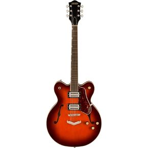 Gretsch G2622 Streamliner 6-String Center Block Double-Cut with V-Stoptail, Laminated Maple Body, Nato Neck, Right-Handed Electric Guitar (Fireburst)
