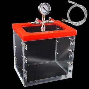 3 Gallon Acrylic Vacuum Chamber Acrylic Clear Perfect for Stabilizing Wood, Degassing Silicones, Epoxie