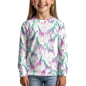 Uourmeti Teens Girls Long Sleeve T Shirts Fall Outfits Boys Active Sportswear Running Tops