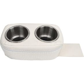 Pissente Pontoon Cup Holder, Marine Cup Holder with Double Stainless Steel Cup Holder Portable Drink Bottle Holder Boat Cup Holders for RV Yachet Car Pontoons Cruisers Fishing Boats