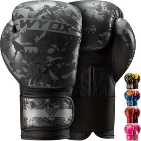 WYOX Kids Boxing Gloves | Punching Gloves | Training Gloves for Boys and Girls | Kickboxing, Muay Thai, and MMA with Wrist Straps for Punching Bag and Strength Training