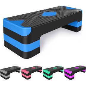 Adjustable Exercise Workout Aerobic Stepper Step Platform Trainer
