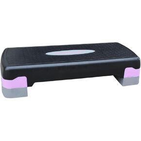Height-Adjustable 4"-6" Aerobics Step Platform Fitness Equipment Workout Stepper Trainer For Indoor Exercise