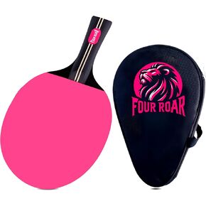 | Ping Pong Racket Pink with 7 Layers | Pink Ping Pong Paddle for Players of All Levels | Includes 1 Paddle Storage Case