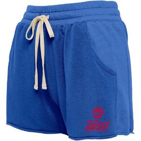 Junk Food Clothing x NBA 76Ers Womens Fabric Mix Short Basketball Graphic Shorts - PARENT