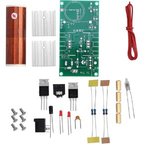 Oumefar DIY Mini Coil Kit, 15W Speaker Unassembled Electronic Kit Tool Mini Plasma Coil Module for Machine Equipment