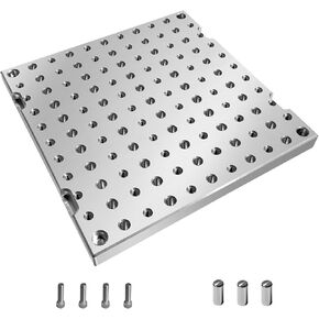 12"x12"x0.8" Aluminum 6061 Fixture Plate Jig Custom CNC Machining Manufacturing