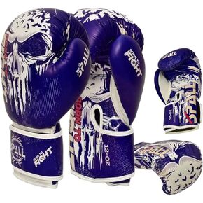 Boxing Gloves for Men & Women - Pro Training Sparring Punching Gloves - Muay Thai MMA, Kickboxing Heavy Bag Workout Leather Boxing Gloves